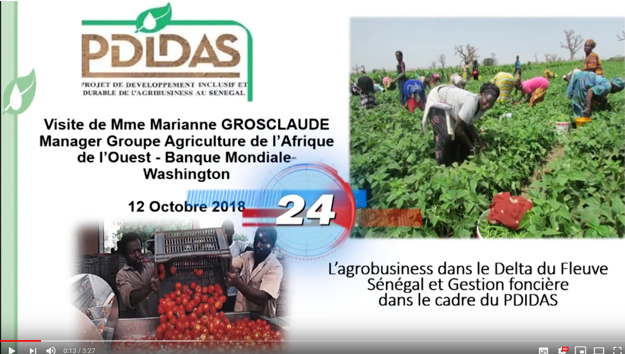 Visite de Mme Marianne Grosclaude de la Banque Mondiale aux sites du PDIDAS